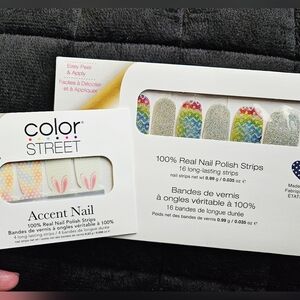 Color Street "Eggs-Travaganza" Set + "Great Hare Day" Accent Set Polish Strips